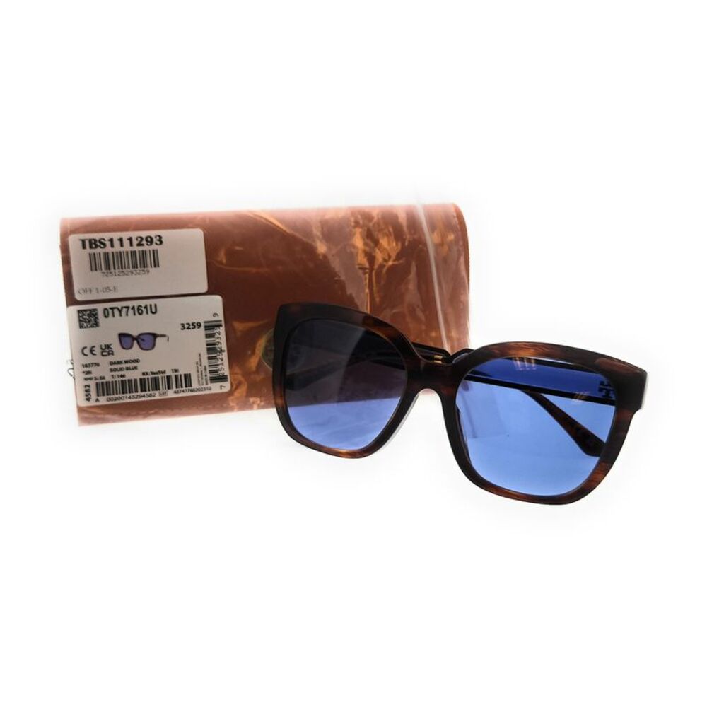 Tory Burch 0TY7161U 183776 Dark Wood Square Sunglasses - Picture 4 of 4